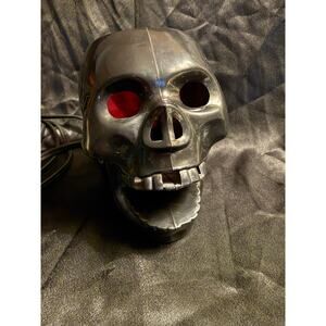 Halloween Black Skull Light Table Decoration 5.5”
